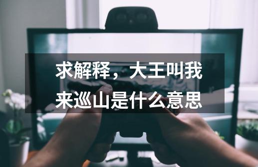 求解释,大王叫我来巡山是什么意思-第1张-游戏信息-龙启网