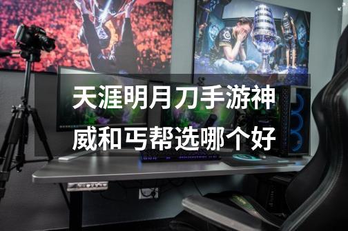 天涯明月刀手游神威和丐帮选哪个好-第1张-游戏信息-龙启网