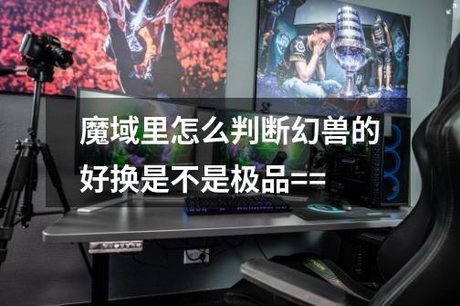 魔域里怎么判断幻兽的好换是不是极品==-第1张-游戏信息-龙启网