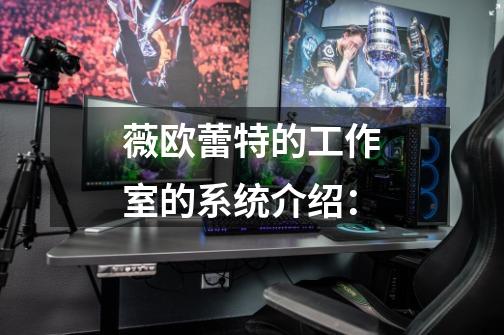 薇欧蕾特的工作室的系统介绍:-第1张-游戏信息-龙启网