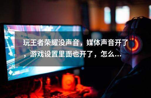 玩王者荣耀没声音,媒体声音开了,游戏设置里面也开了,怎么回事-第1张-游戏信息-龙启网