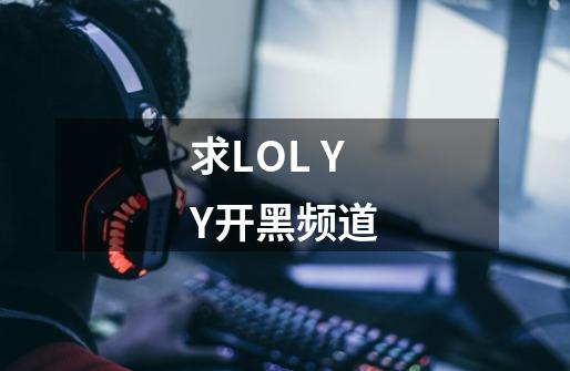 求LOL YY开黑频道-第1张-游戏信息-龙启网
