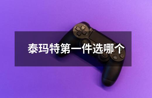 泰玛特第一件选哪个-第1张-游戏信息-龙启网