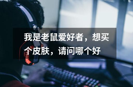 我是老鼠爱好者,想买个皮肤,请问哪个好-第1张-游戏信息-龙启网