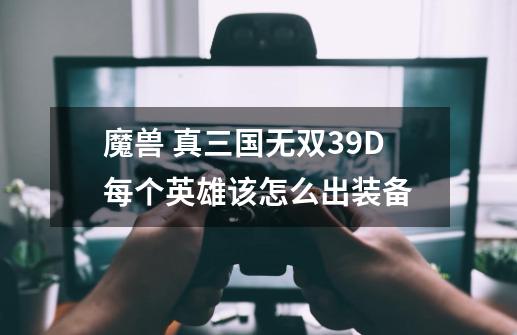 魔兽 真三国无双3.9D每个英雄该怎么出装备-第1张-游戏信息-龙启网