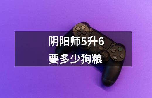 阴阳师5升6要多少狗粮-第1张-游戏信息-龙启网