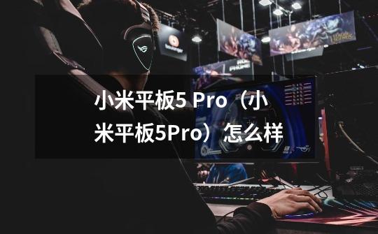 小米平板5 Pro(小米平板5Pro)怎么样-第1张-游戏信息-龙启网