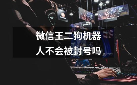 微信王二狗机器人不会被封号吗-第1张-游戏信息-龙启网