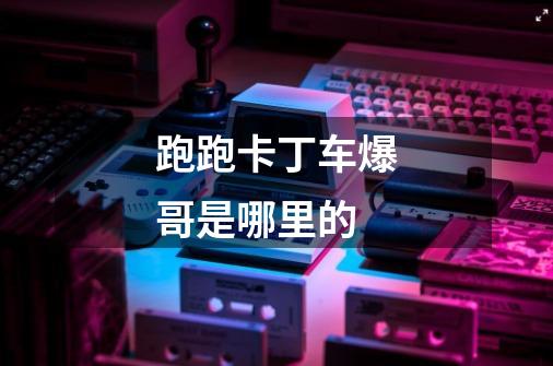 跑跑卡丁车爆哥是哪里的-第1张-游戏信息-龙启网
