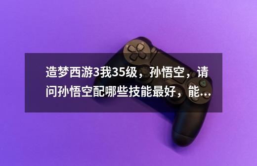 造梦西游3我35级,孙悟空,请问孙悟空配哪些技能最好,能过朱子真,袁洪,二郎神还有穷奇的那种-第1张-游戏信息-龙启网