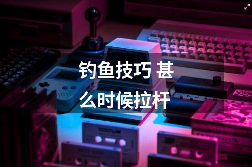 钓鱼技巧 甚么时候拉杆-第1张-游戏信息-龙启网