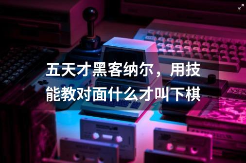 五天才黑客纳尔,用技能教对面什么才叫下棋-第1张-游戏信息-龙启网
