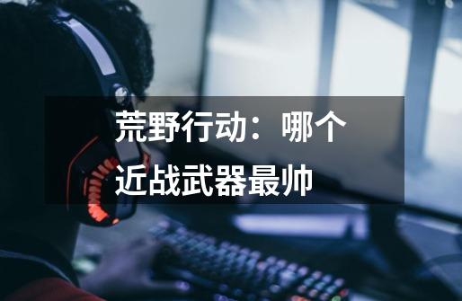 荒野行动:哪个近战武器最帅-第1张-游戏信息-龙启网