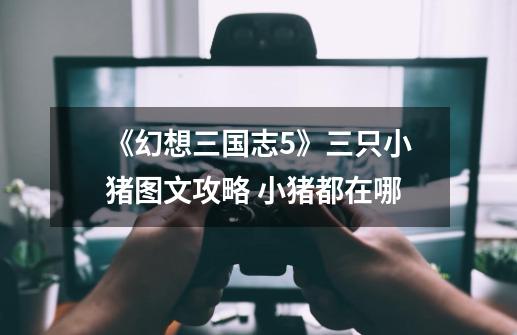 《幻想三国志5》三只小猪图文攻略 小猪都在哪-第1张-游戏信息-龙启网
