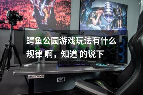 鳄鱼公园游戏玩法有什么规律 啊，知道 的说下-第1张-游戏信息-龙启网
