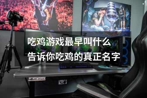 吃鸡游戏最早叫什么 告诉你吃鸡的真正名字-第1张-游戏信息-龙启网