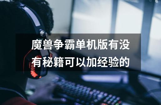 魔兽争霸单机版有没有秘籍可以加经验的-第1张-游戏信息-龙启网