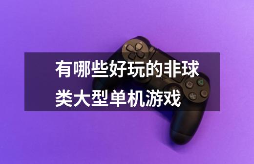 有哪些好玩的非球类大型单机游戏-第1张-游戏信息-龙启网
