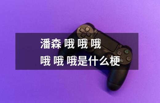 潘森 哦 哦 哦 哦 哦 哦是什么梗-第1张-游戏信息-龙启网