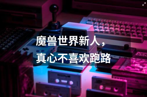 魔兽世界新人,真心不喜欢跑路-第1张-游戏信息-龙启网