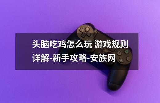 头脑吃鸡怎么玩 游戏规则详解-新手攻略-安族网-第1张-游戏信息-龙启网