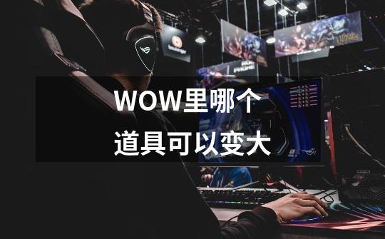 WOW里哪个道具可以变大-第1张-游戏信息-龙启网