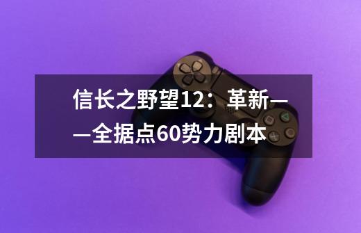 信长之野望12:革新——全据点60势力剧本-第1张-游戏信息-龙启网