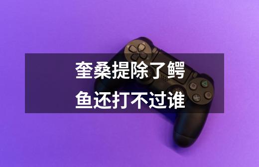 奎桑提除了鳄鱼还打不过谁-第1张-游戏信息-龙启网