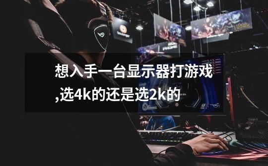 想入手一台显示器打游戏,选4k的还是选2k的-第1张-游戏信息-龙启网