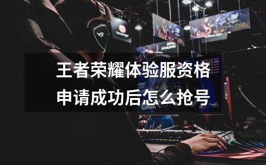 王者荣耀体验服资格申请成功后怎么抢号-第1张-游戏信息-龙启网