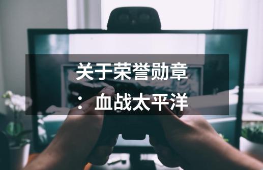 关于荣誉勋章:血战太平洋-第1张-游戏信息-龙启网
