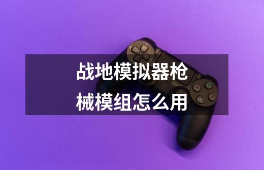 战地模拟器枪械模组怎么用-第1张-游戏信息-龙启网