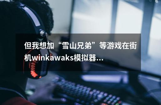 但我想加“雪山兄弟”等游戏在街机winkawaks模拟器;为什么加不进去,-第1张-游戏信息-龙启网