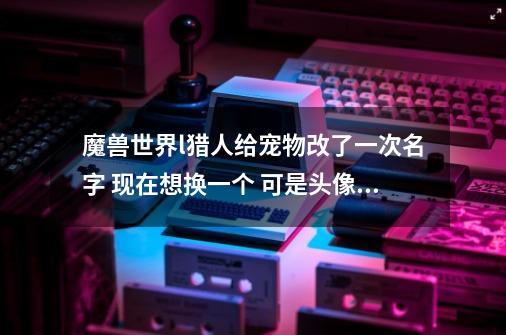 魔兽世界l猎人给宠物改了一次名字 现在想换一个 可是头像上没有重命名的提示了 求助各位大虾 如何做-第1张-游戏信息-龙启网