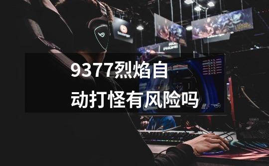 9377烈焰自动打怪有风险吗-第1张-游戏信息-龙启网