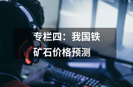 专栏四:我国铁矿石价格预测-第1张-游戏信息-龙启网