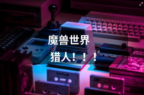 魔兽世界 猎人!!!-第1张-游戏信息-龙启网