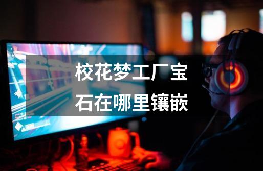 校花梦工厂宝石在哪里镶嵌-第1张-游戏信息-龙启网