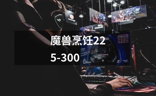 魔兽烹饪225-300-第1张-游戏信息-龙启网