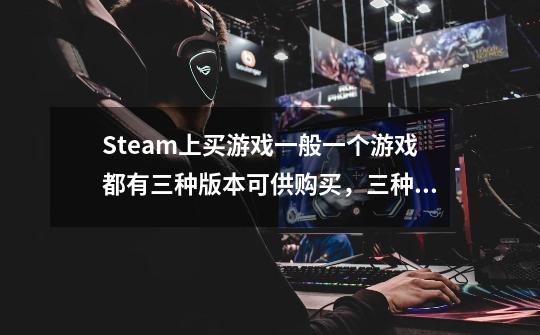 Steam上买游戏一般一个游戏都有三种版本可供购买,三种有什么区别-第1张-游戏信息-龙启网