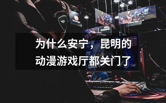 为什么安宁，昆明的动漫游戏厅都关门了-第1张-游戏信息-龙启网