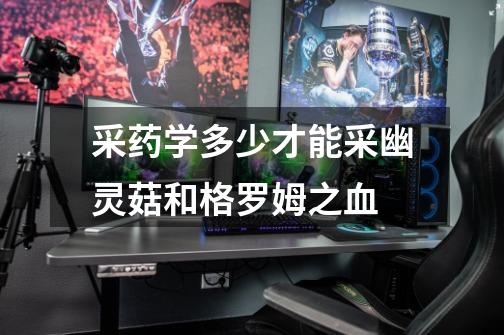 采药学多少才能采幽灵菇和格罗姆之血-第1张-游戏信息-龙启网
