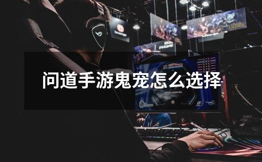 问道手游鬼宠怎么选择-第1张-游戏信息-龙启网