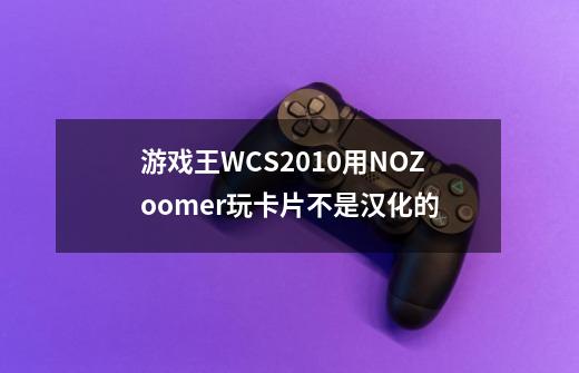 游戏王WCS2010用NO$Zoomer玩卡片不是汉化的-第1张-游戏信息-龙启网