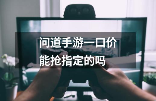 问道手游一口价能抢指定的吗-第1张-游戏信息-龙启网