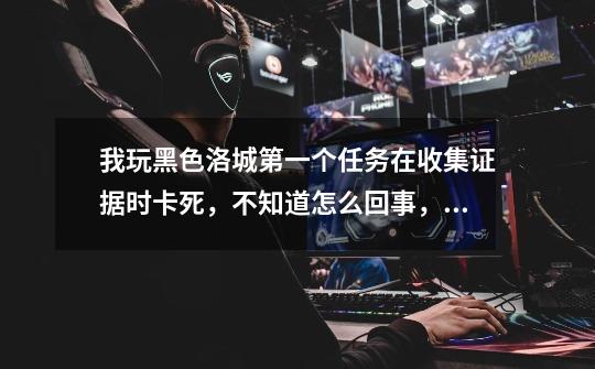 我玩黑色洛城第一个任务在收集证据时卡死，不知道怎么回事，绝对不是配置问题，我内存4G CPU3.0 4核-第1张-游戏信息-龙启网