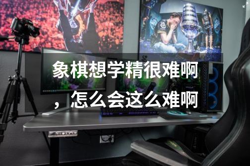 象棋想学精很难啊,怎么会这么难啊-第1张-游戏信息-龙启网