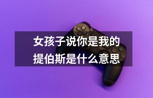 女孩子说你是我的提伯斯是什么意思-第1张-游戏信息-龙启网