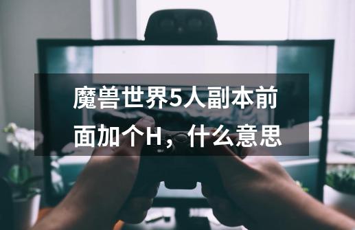 魔兽世界5人副本前面加个H，什么意思-第1张-游戏信息-龙启网