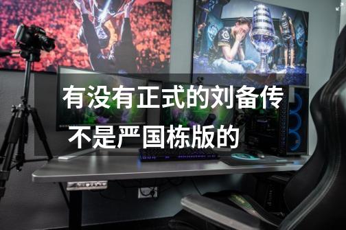 有没有正式的刘备传 不是严国栋版的-第1张-游戏信息-龙启网